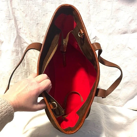 Dooney & Bourke Suede Tote Bag - REHAB PIECE - Picture 4 of 9